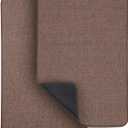 Bath Mat,Ultra Thin Bathroom Rugs,Rubber Bath Mats for Bathroom,No Slip Bath Rugs,Quick Dry,Machine Washable,Low Pile,Absorbent,Shower Outside,Sink,Home Decor Accessories.Brown,1'5"x2'3"(2 Pack)