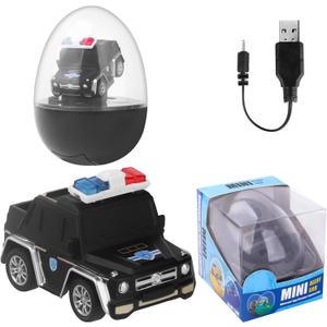 Dinosaur Egg Remote Control Car Toy, Mini 2.4 GHz Racing Cars Alloy Toy for Boys and Girls,Interactive Gifts Birthday Halloween Christmas,Black