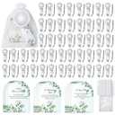 EPWQLC 120 Pack Wedding Mini Fans Bulk, Mini Portable Fan Bulk with Organza Bags and Thank You Cards, Handheld Battery Operated Fan for Wedding Bridal Baby Shower Party favors, Batteries Not Included