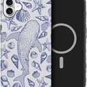 DAIZAG Case Compatible with iPhone 16, [Compatible with MagSafe],Shockproof Protective Phone Case for Girl Women - Blue Seashell Whale Shark Ocean