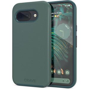 Crave for Google Pixel 9a Case, Shockproof Protection Dual Layer Case for Google Pixel 9a (6.3 inch) - Forest Green