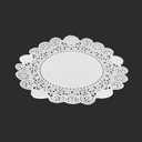 AmerCareRoyal 6“ Disposable Paper Lace Doilies, White, Case of 10,000