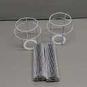 2pcs Pleated Lamp Shade, Modern Printing Flowers Lampshades for Table Lamps Floor Lamps, Barrel Lampshade Replacement for Bedroom, Cute Lamp for Living Room Home Office Decor (Small, Multicolor)