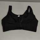 FeelinGirl Post Surgery Compression Bra for Women's Front Closure Bra with Adjustable Straps Wirefree (Medium, Black)