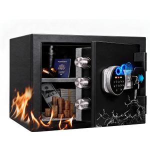 2.0 Cuft Fireproof Waterproof Safe Box, 60-Min 1700℉ Protection