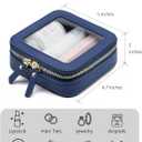 Popvibe Clear Makeup Bag Travel Cosmetic Case Transparent Toiletry Bag with Zipper, Portable Make Up Organizer Traveling Compact Car Bag for Essentials