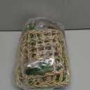 6PCS Crested Gecko Coconut Hut, Lizard Coco Den with Ladder and Reptile Hammock Bearded Dragon Tank Accessories Climbing Hanging Plants Jungle Vine Flexible Reptile Leaves Decor