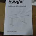 Huuger 71 x 30 Large Electric Standing Desk, Height Adjustable Computer Desk, 29.5" Deep Desktop, Stand up Gaming Office Table with 2 Hooks, 3 Preset Heights, for Home Office, Rustic Brown (71*30 Inch (No Outlets))