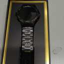 Smart Watch for Men Answer/Make Call for Android iPhone, 1.43" AMOLED HD Screen Mens Luxury Watch, 400mAh Heavy Duty Smartwatch Heart Rate Blood Oxygen Blood Pressure Sleep Monitor Pedometer, 2 Straps (Black)