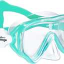 Seago Kids Swim Goggles Snorkel Diving Mask for Youth(5-15), Anti-Fog 180 Clear View (Green)