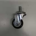 HOLKIE Caster Wheels 3 inch with No Brake Stem Casters, 3/8" -16 x 1-1/2" (Stem Diameter 3/8", Stem Length 1-1/2") Threaded Swivel Casters Set of 4 Heavy Duty Castors Grey