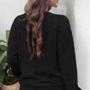 STOLKISS Women Ribbed Sweatshirt Casual Crew Neck Pullover Sweatshirt Loose Soft Long Sleeve Fall Winter Sweaters 2026 (Black, XXL)