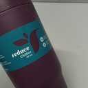 REDUCE Chiller Vacuum Insulated 40 oz Tumbler with Spill-Proof Silicone Straw - Sustainable Tritan Renew Lid with Water Intake Markers - Soft Sit Base Travel Mug - Dishwasher Safe - Midnight Plum