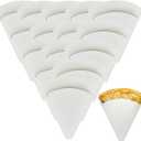 Threehoney 100 Pcs 7 x 8 Inches Large Perforated French Crepe Packaging Box-heavy Duty, Food Safe, Disposable French Crepe Wrapping Paper for Takeout Food Packaging(White)