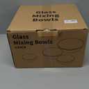 8 Piece Glass Bowls with Lids, Heat Resistant Glass Mixing Bowls Set (3.7QT, 2.1QT, 1.1QT, 0.53QT), Clear Salad Bowls with BAP-Free Lids for Kitchen, Oven Microwave Dishwasher Safe