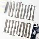 Perfectly Compatible with Apple Watch Series - Enhance Your Style with the Starlight Stainless Steel Watch Band - Elevate Your Look with this Fashionable and Durable Watch Strap Designed (38/40/41 S10/42MM)