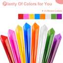 PEASUG 120 PCS Cellophane Sheets, Cello Sheets, Cellophane Paper Sheets, Colored Cellophane Wrap, Transparent Plastic Sheets for DIY Crafts Project, Art, Lights, Window Decoration12x12 Inches (Colorful)