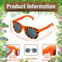 Flutesan Pack of 24 Animal Print Sunglasses Jungle Sunglasses Zoo Animal Glasses Safari Kids Party Favor Wild Girl Boy Eyewear, Tiger, Zebra, Cheetah Glass for Birthday Summer Beach Theme Party