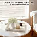 Extra Large Square Concrete Decorative Tray for Coffee Table Tray Decor  Ottoman Tray for Living Room - Bandejas Decorativas  Coffee Table Trays Decorative Centerpiece (Cream)