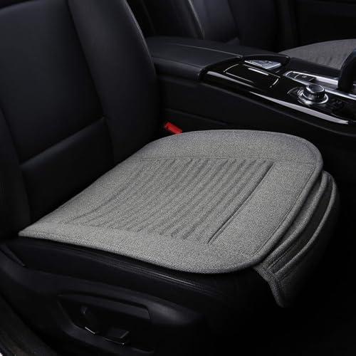 Suninbox Car Seat Covers,Buckwheat Hulls Car Seat Cushion Covers Pad Mat,Ventilated Breathable Comfortable Interior Car Seat Protector, Anti-Skid Four Seasons General (1 Pack Gray)