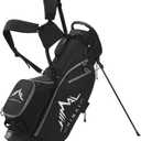 14-Way Golf Stand Bag, Golf Bag with Stand - Lightweight Durable Club Bag for Men & Women (Black)