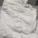 80 Inch Christmas Tree Skirt, Extra Large Snowy White Faux Fur Tree Skirt, Luxury Soft Plush Skirt for Merry Christmas Party Tree Decoration