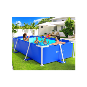 Above Ground Pool, 2025 Upgraded Frame Deep Swimming Pool, Rectangle Family Pool, Large Above Ground Pool Easy Set, Outdoor Pool, Backyard Pool for Kids and adults, Size 7Ft x 48in x 24in