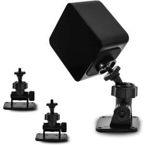 2 Pack Wall Mount Bracket for HTC Vive/Valve Index/Vive PRO Base Station, Universal Metal Wall Mount 1/4 Screw Mini Bracket for VR Rift Sensor (Type B-Double Sided Adhesive and Wall Nails)