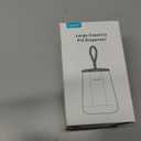 Large Pill Bottle Organizer  Pill Dispenser with 7 Compartments, Pill Box Case with Anti-Mixing Design, Moisture-Proof, Vitamin & Supplement Organizer with Color Labels (Black)