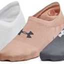 Under Armour Women's Breathe Lite Ultra Low Socks, 3 Pack