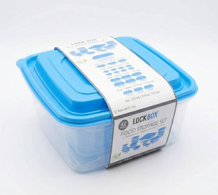 Lock Box™ 42 Piece Food Storage Set, Set of 2