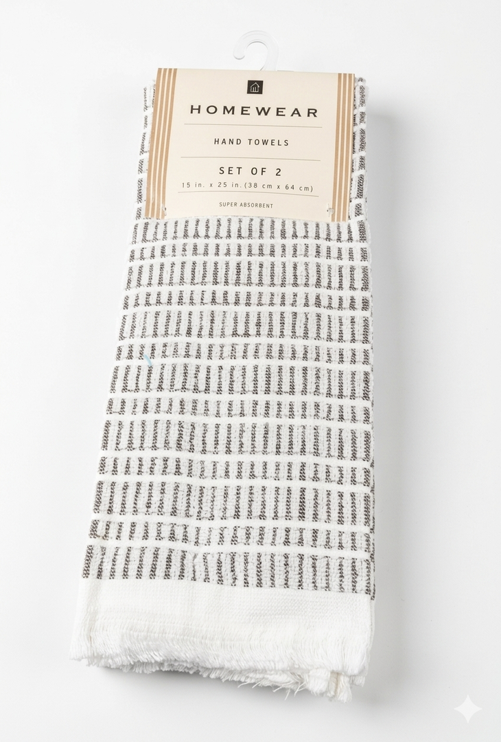 Home Wear Hand Towels Set Of 2 15x25 6 Pack