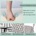 Outdoor Dining Chair Cushion Pad 20"x20" 4Pcs- Tie Straps for Secure Fit, Water-Resistant, UV Resistant, Recycled PFAS-Free Fabric, Print 016