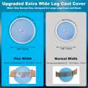 Non-Slip Waterproof Extra Wide Leg Cast Cover for Shower - Protector for Surgery Wounds, Bandage, Large Cast, Knee Immobilizer/Brace, Walking Boots (30 in. Long)