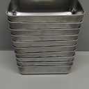 P&P CHEF Loaf Pan Set, 9-inch Bread Pans, Stainless Steel Loaf Toast Baking Pans For Bread Meatloaf Lasagna Cake, Healthy & Non Toxic, Oven & Dishwasher Safe,(Silver, 10Pcs)