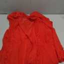 RSLOVE Lingerie for Women Sexy Long Lace Kimono Robe Mesh Chemise Lace Gown Swimsuit Cover Up, M