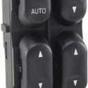 Front Left Driver Side Master Power Door Window Switch 5-Button compatible with 02-05 Excursion Explorer/04-05 Sport Trac/02-06 F250 F350 F550/04-06 F450 Super Duty Crew Cab Pickup - 02-05 Mountaineer