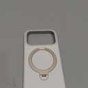 TORRAS Q3 Silicone 360 Spin for iPhone 17 Pro Case with Stand, Fit for MagSafe, Magnetic Ring Kickstand with Camera Control, Liquid Silicone Rubber Soft Phone Case for iPhone 17 Pro 6.3'', Light Ivory