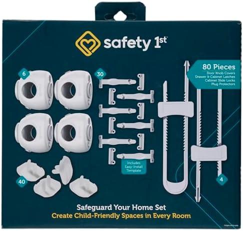 Safety 1st Home Safeguarding and Childproofing Set (80 Pcs), White
