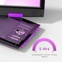 SUNPIN New 11.5" Portable DVD Player for Car and Kids, 9.5" Swivel Brightness Enhanced Screen, with Car Charger and Headrest Mount, Upgraded Remote Control, 5 Hours Battery, Dual Earphone Jack(Purple)