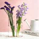 16 Pack Glass Cylinder Vase, 7.67" H2.36" W Clear Vases for Centerpieces, Flower Vases for Bouquet,Hurricane Vase Ideal for Wedding Table Centerpieces, Floating Candles & Bouquet Arrangements
