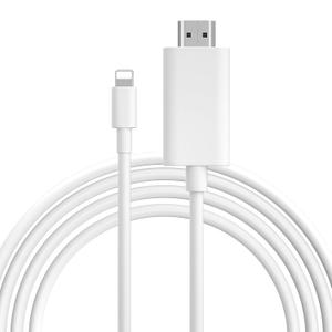 [MFi Certified] 13.2ft Long Version Lightning to HDMI Cable Adapter, 1080P Lightning to Digital AV Adapter Sync Screen Connector Compatible for iPhone 14 13 12 11 to HD TV Projector Monitor