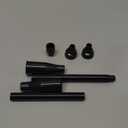 1 Set Plastic Garden Waterfall Fountain Nozzle Head Set 4 Shapes Black