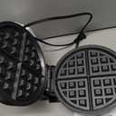 Waffle Maker, 7“ Round Classic Belgian Waffle Iron, Adjustable Browning Control, EasyClean Nonstick Plates & Cool Touch Handle, Space Saving Storage, Stainless Steel