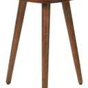 MH London Tri Pin Side Table I Handmade Natural Mango Wood, Naturally Moisture Resistant, Maintenance Free I 16" x 16" x 18" I Tora, Walnut