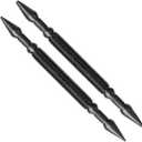 2-Piece Nail Setter Dual Head Nail Set, Dual Head Nail Setter, Spring Loaded Center Hole Punch, Hand Tool for Metal or Wood, Nail Setter Features 1/16-in, 1/32-in, 1/8-in, 3/32-in