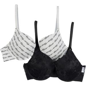 Aeropostale Women's 2-Pack Push Up Bra (34C)