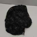 Topcosplay Mens Hair Wig Black Short Curly Fluffy Cosplay Halloween Costume Party Wigs