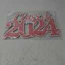 Graduation Decorations Class of 2024 Pink Graduation Decorations Rose Gold Class of 2024 Wooden Sign Graduate Photo Props for Grad Party Supplies
