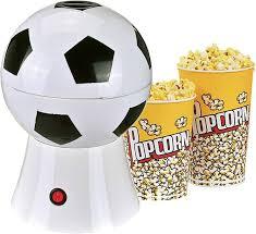 Mini Hot Air Popcorn Maker, Soccer/Basketball/Volleyball Style Popcorn Machine, Healthy Popcorn Suitable for Family Cinema Party,Football